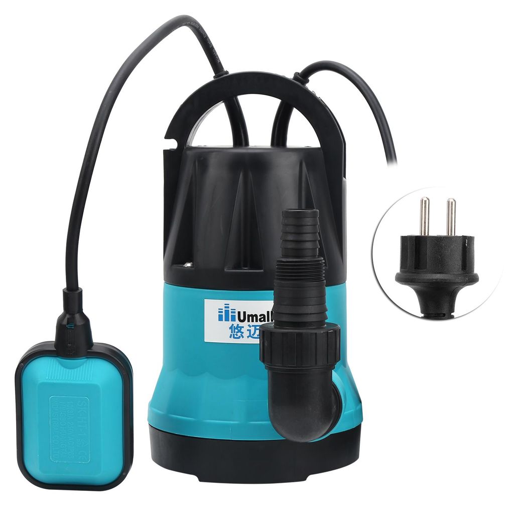 Tauchpumpe mit hoher Förderleistung und automatischem Betrieb für Schwimmbäder und Teiche, Modell CSP550C, 550 W, EU-Stecker, 230 V Wechselstrom