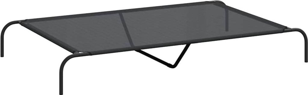 vidaXL Zvýšený pelech pre psov čierny 150x90x20 cm Textilén Obrázok produktu 