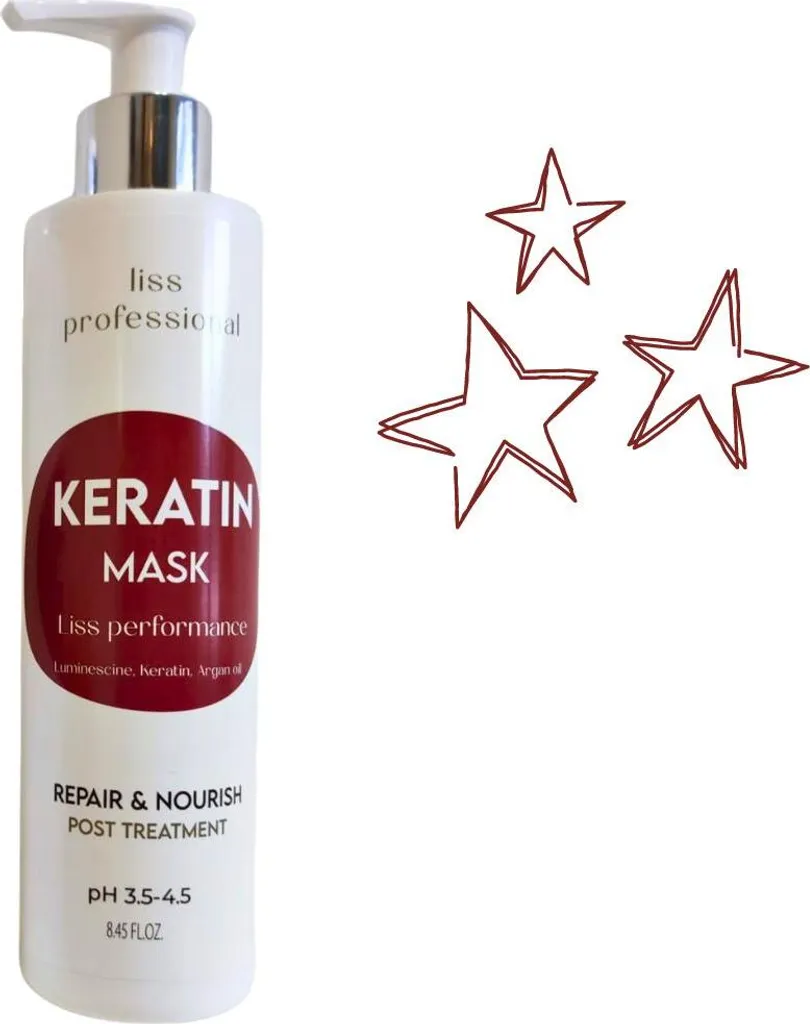 Onix LISS Maschera alla cheratina 250 ml - Lucentezza e cura - 1