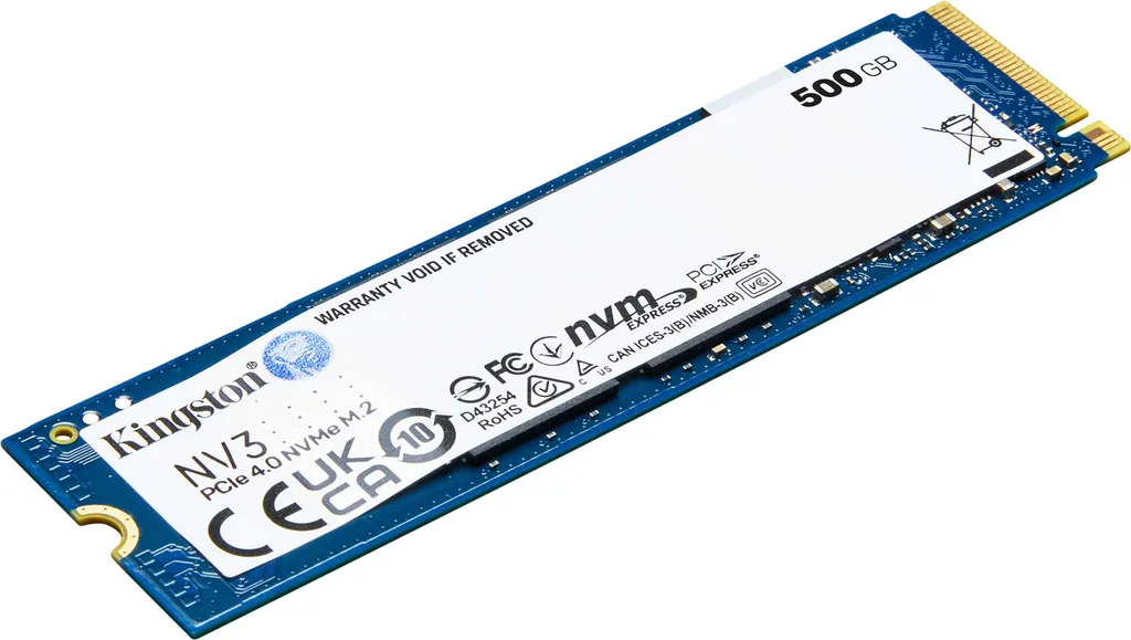 SSD Gaming Kingston NV3 500GB M.2 | Caricamenti Lampo PCIe Gen 4