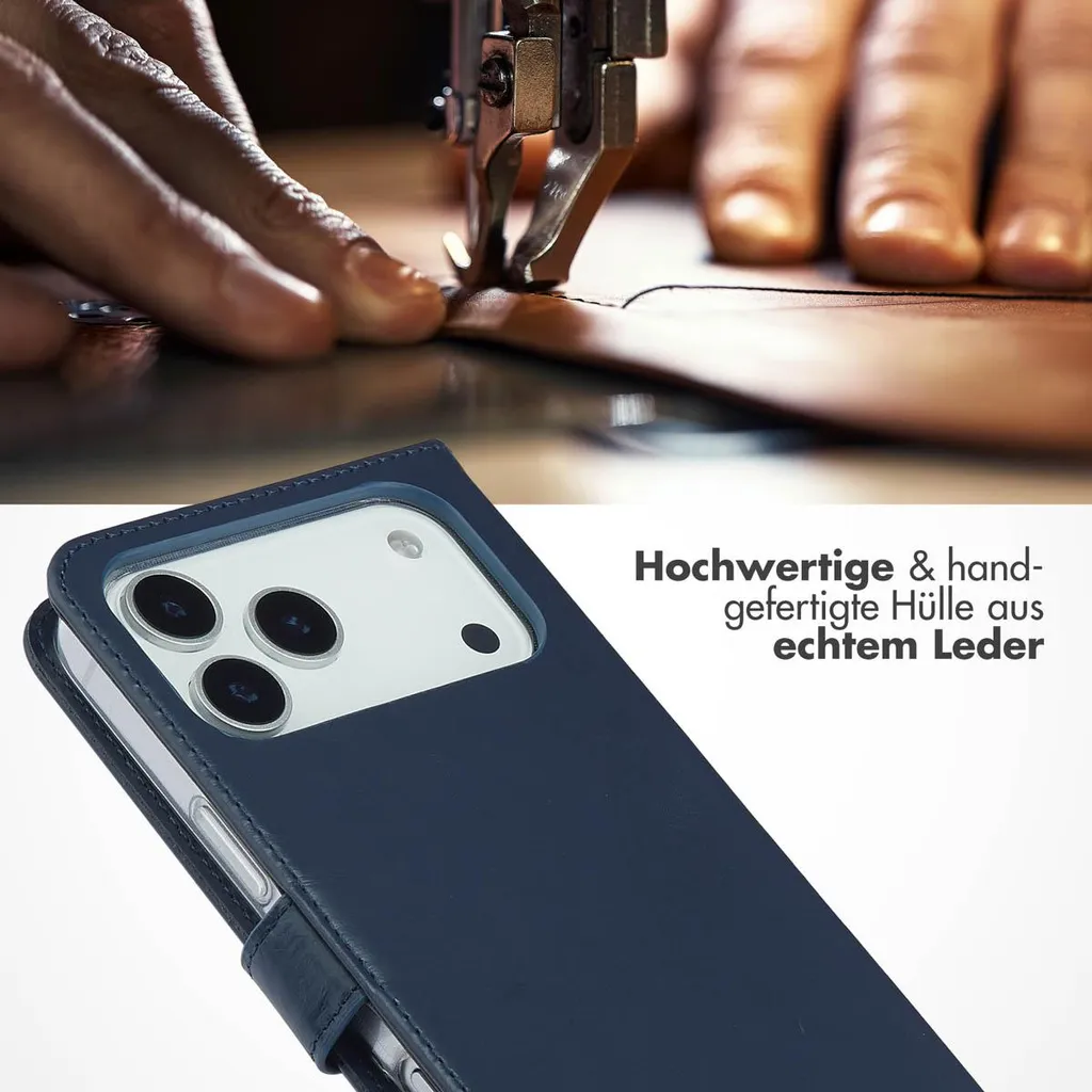 Suncase - Custodia a Libro per iPhone SE, in Pelle, con Funzione leggio