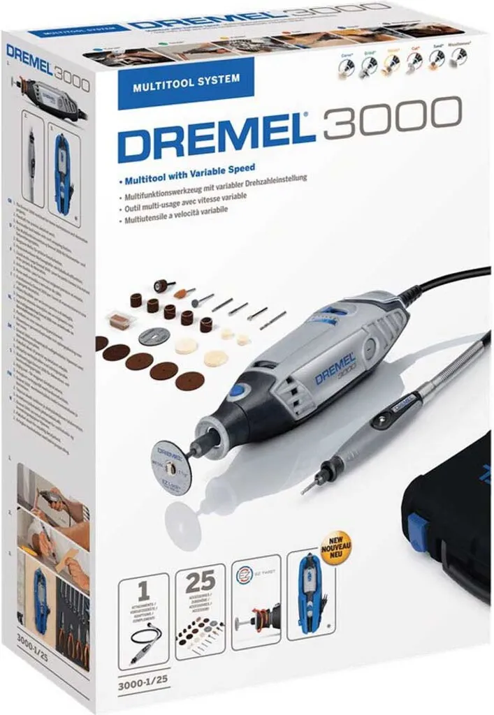 Dremel 3000 Ponceuse multifonction pour rénover et poncer partout