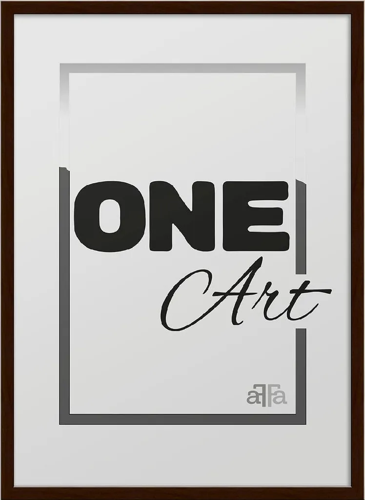 FramesFactory Hekla 50x70 Wengé - Cornice per Certificati e Poster