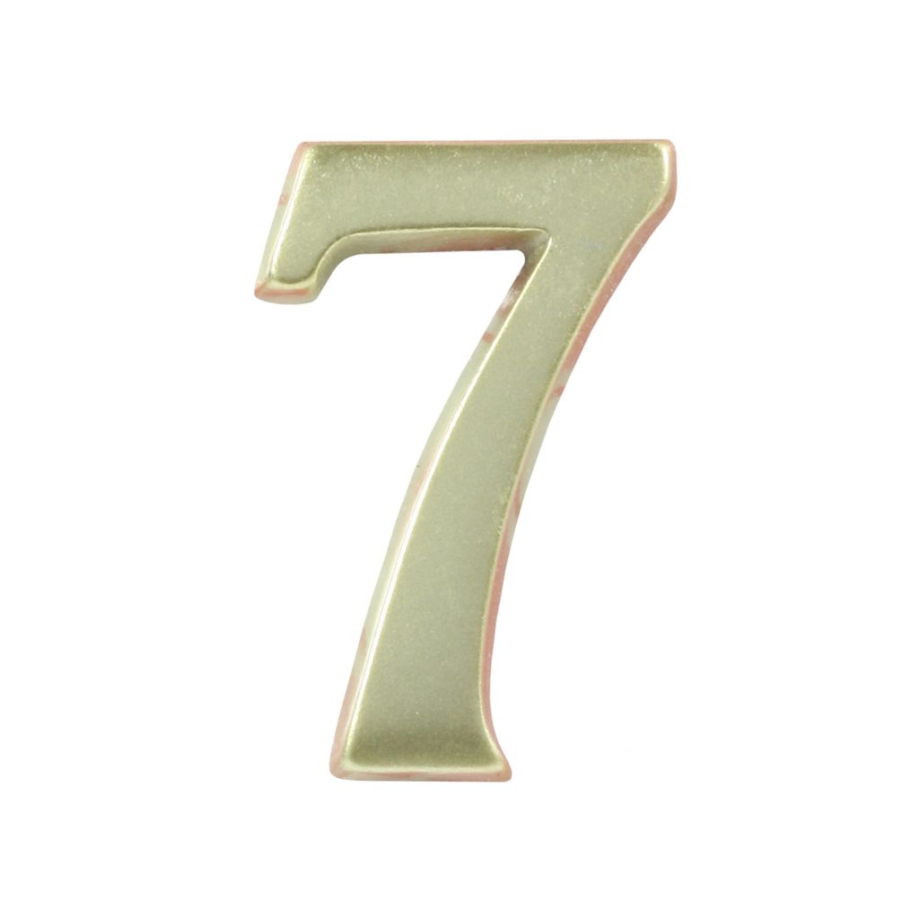 DOMINO Hausnummer Briefkasten Selbstklebend – 7 | 3D Türnummer Adressnummern Aufkleber | Hausnummern Klebend | Klebezahlen Wetterfest | Zahlen z...