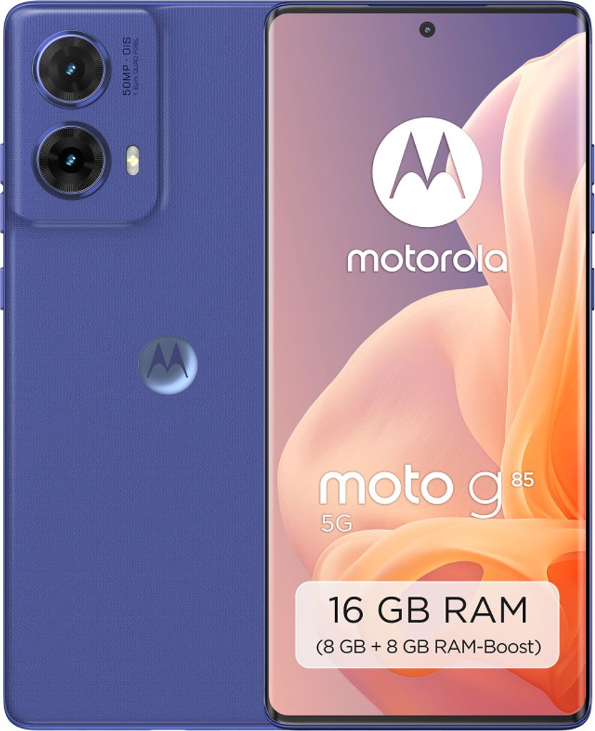 moto G85 5G 8GB + 256GB Cobalt Blue Smartphone Produktbild 