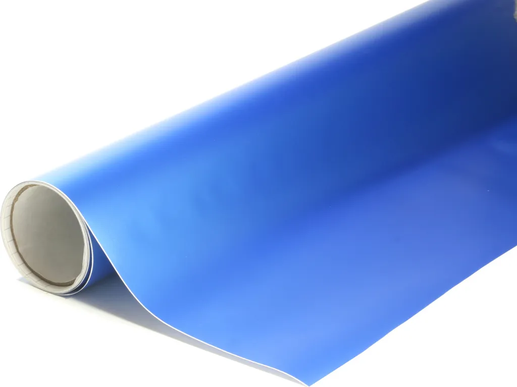 Film adhésif bleu foncé mat 152x400cm pour relooking auto et déco