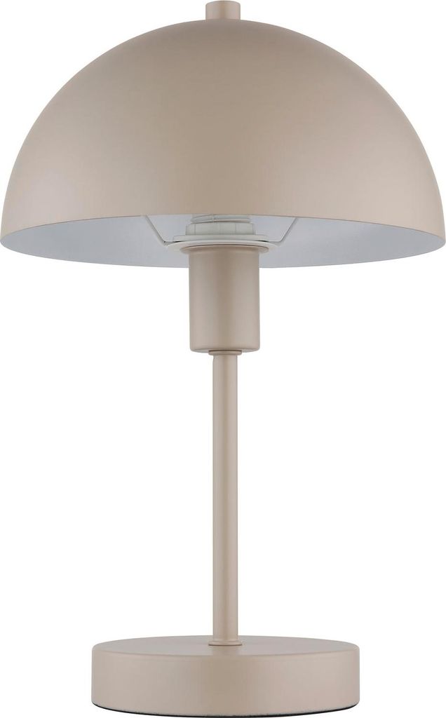 GLOBO 24009S ATOMA I Tischleuchte Metall sandfarben matt, Metall sandfarben matt, Kabel PVC transparent, Wippschalter am Kabel, ø: 200mm, H: 310mm...