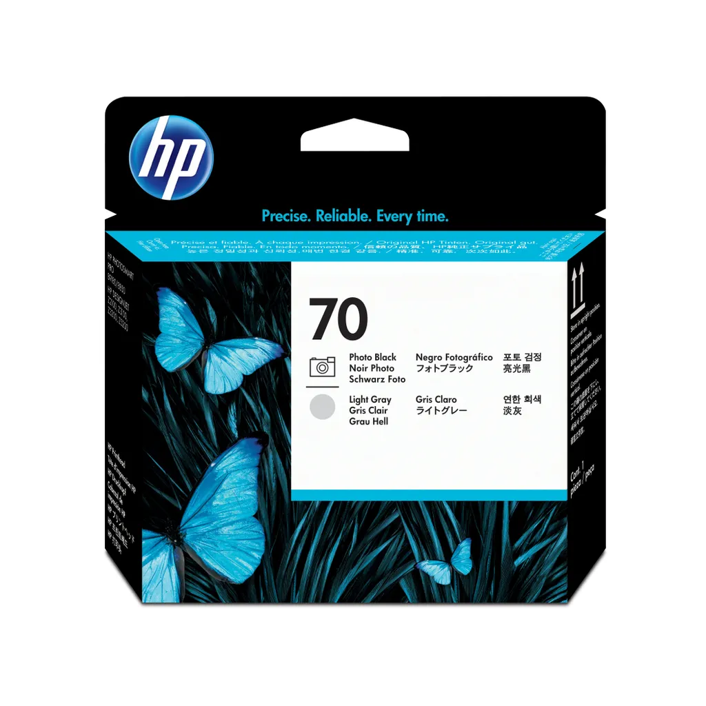 HP Testina di stampa nero fotografico e grigio chiaro DesignJet 70 - HP DesignJet Z2100 - Z3100 and Z3200 Photo Printer series - Ad inchiostro - Grigio chiaro - Nero per foto - C9407A - Singapore - 143 mm