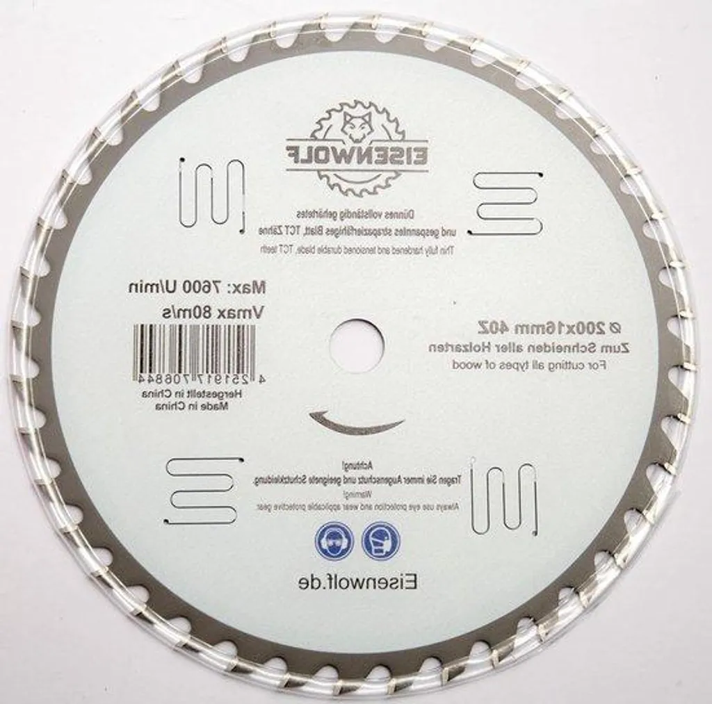 Lame de scie circulaire 16mm finition précise bois massif et panneaux
