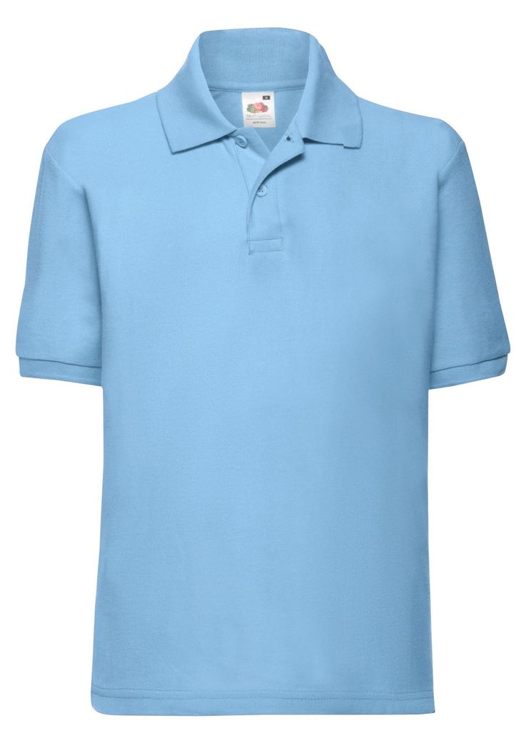 Fruit of the Loom - "65/35" Poloshirt für Kinder LT1880 (104) (Himmelblau)