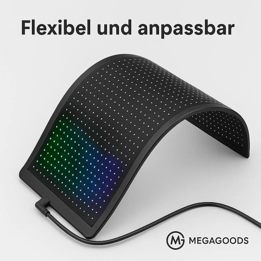 Panneau publicitaire LED souple et connecté pour vitres de véhicule