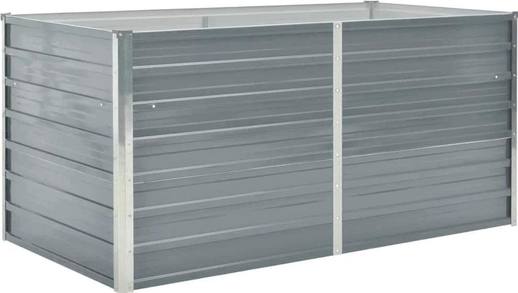 vidaXL Hochbeet 160 x 80 x 77 cm Verzinkter Stahl Grau Produktbild 