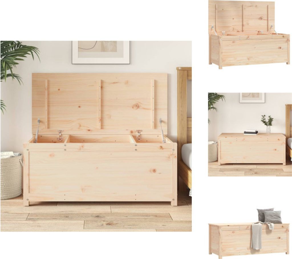 vidaXL Truhe 110x50x45,5 cm Massivholz Kiefer - Schränke