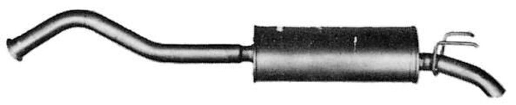 VEGAZ RS-195 Endschalldämpfer für RENAULT 21 Stufenheck (L48) Auspuff