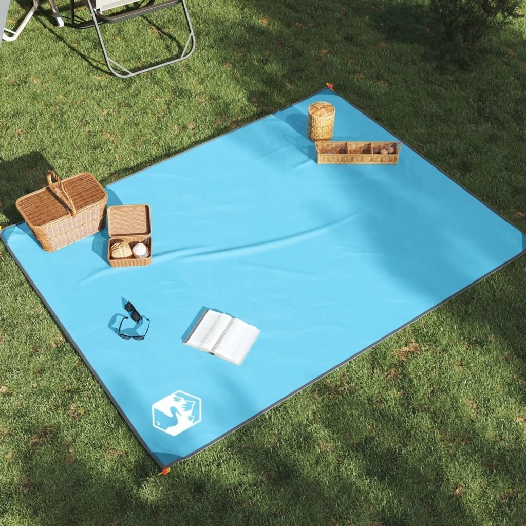 "2026 Promotion" Picknickdecke, Gute Qualität, mit Heringen Blau 205x155 cm - Campingtoiletten-Zubehör MM689
