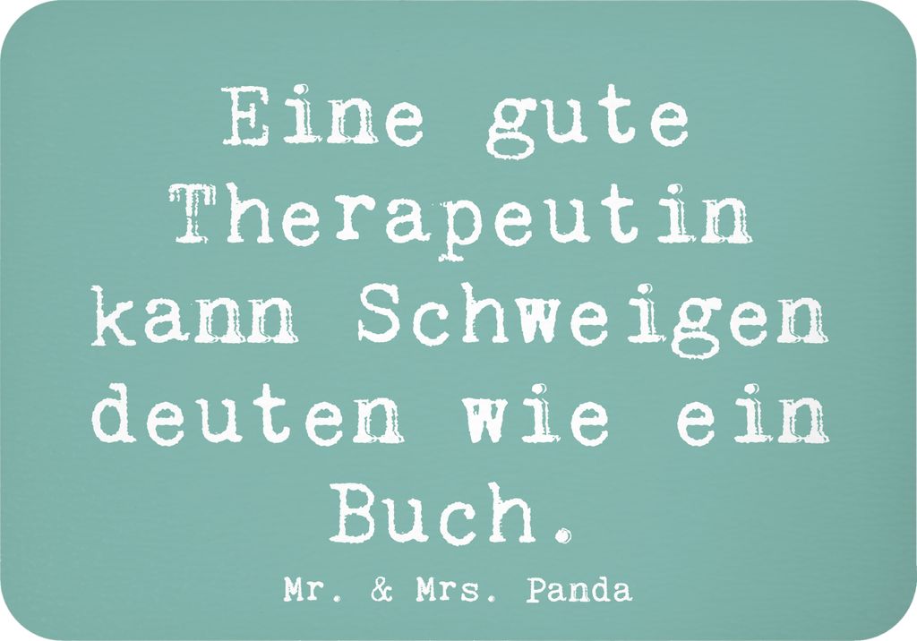 Mr. & Mrs. Panda Kühlschrankmagnet Spruch Therapeutin Weisheit - Meeresbrise - Geschenk, magnet, Berufsleben, Feinfühligkeit, whiteboardmagnet, h...