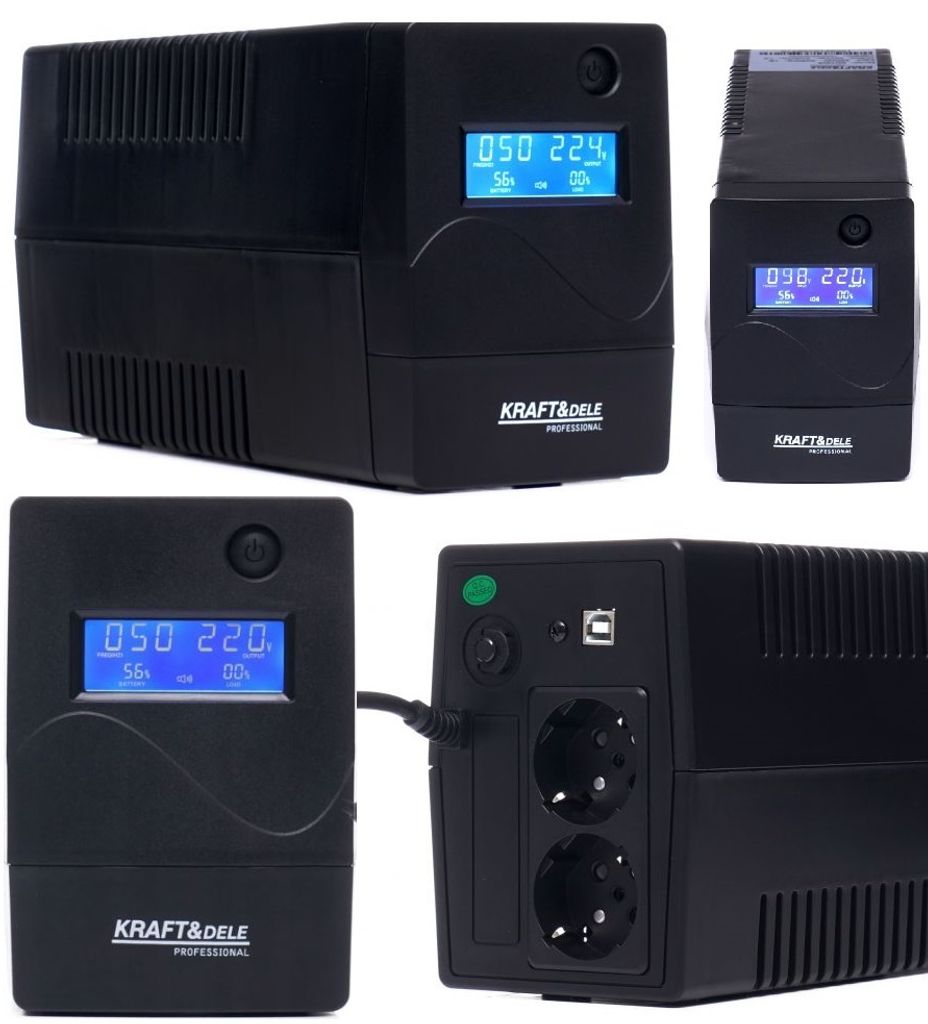 Kraft&Dele KD1928 1000VA LCD UPS Produktbild 