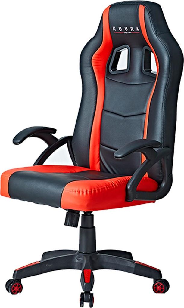 Kuura Gaming Gaming-Stuhl Gamer, Schwarz-rot