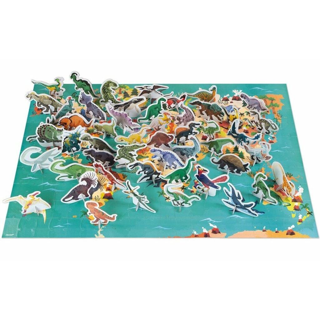 JANOD Lernpuzzle Dinosaurier 200 Teile Produktbild 