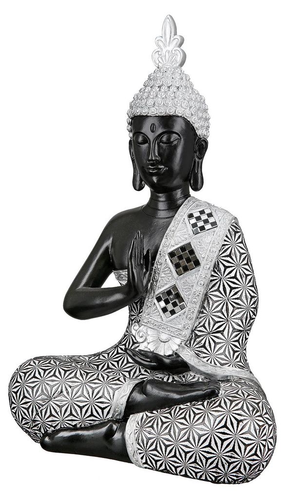 Gilde Figur, Buddha, "Bodha", polyresín, čierna, Obrázok produktu 