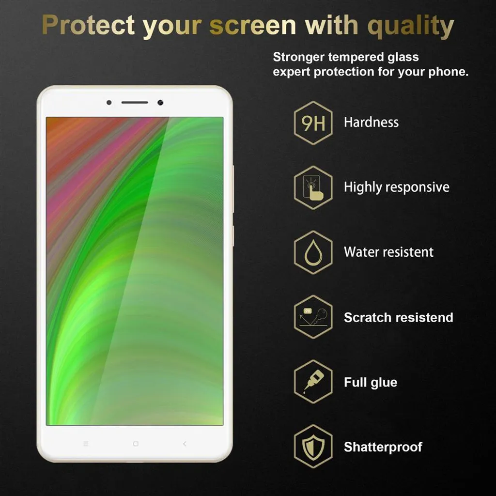 Protezione Blindata Cadorabo per Xiaomi Mi MAX 2 - Vetro Temperato 9H - 2