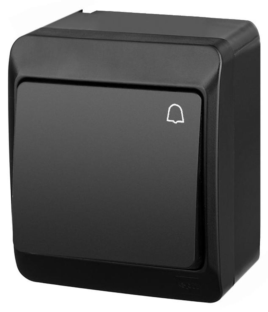 Elektro-Plast | Pulsante Doppio Hermes 0337-09 - Nero - Immagine del prodotto 
