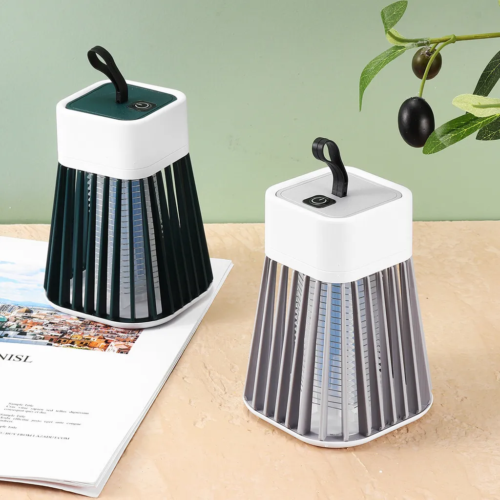 Lampada Antizanzare Minimalista 5W Grigio USB: Design e Silenzio