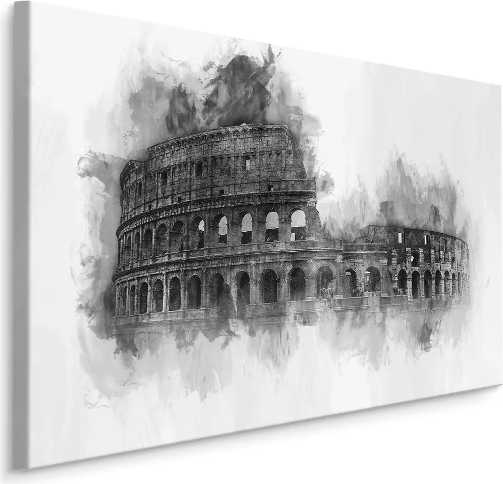 Carta da Parati Roma Colosseo Acquerello 70x50 cm - Tela Artistica XXL
