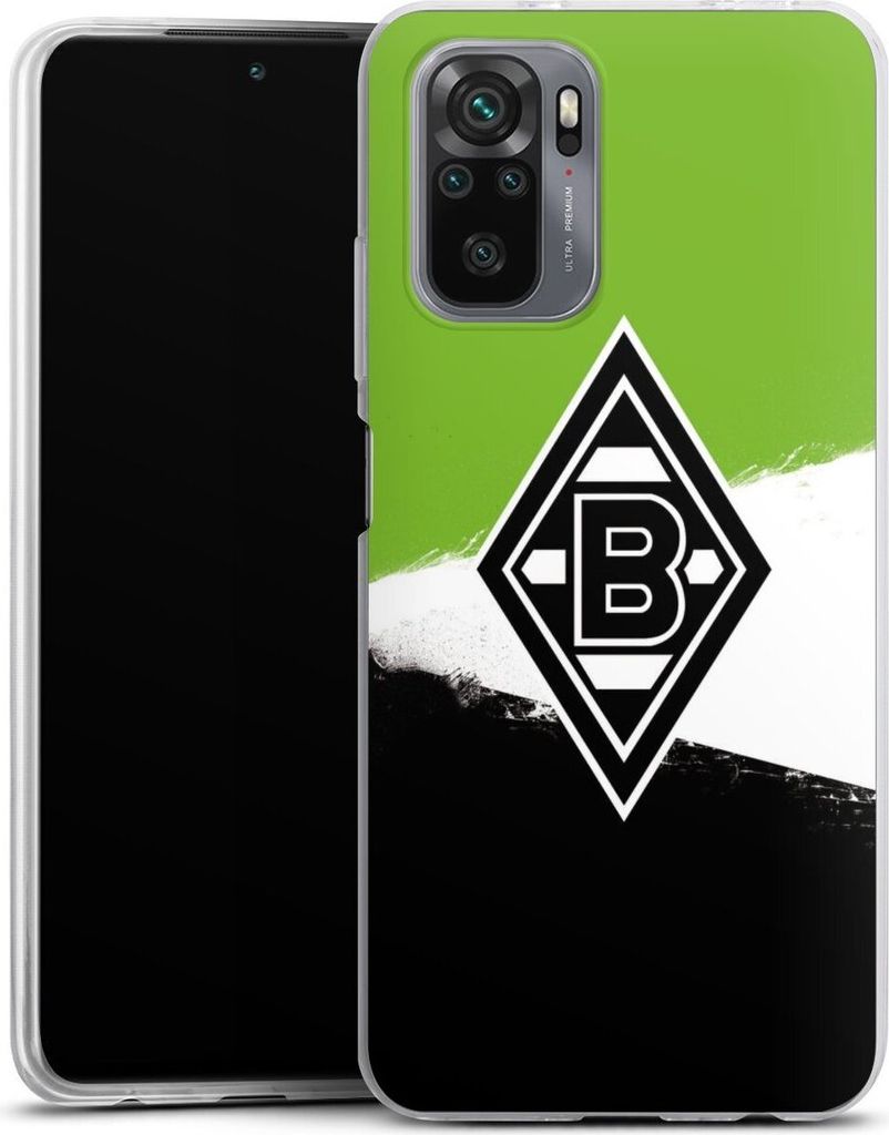 DeinDesign Slim Hülle für Xiaomi Redmi Note 10 4G Silikon Case Ultra Dünn Handyhülle Borussia Mönchengladbach Offizielles Lizenzprodukt BMG