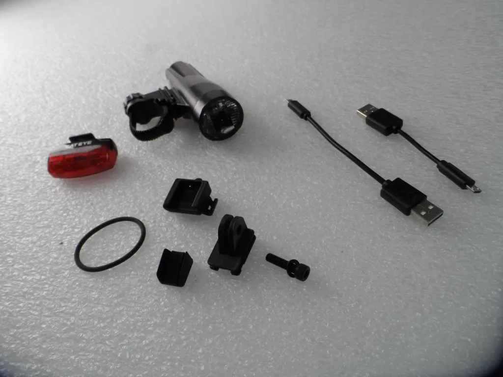Pack éclairage vélo Cateye GVolt 70.1 anti-éblouissement USB