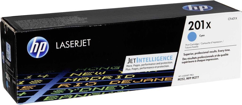 HP Toner CF 401 X cyan No. 201 X Image du produit 