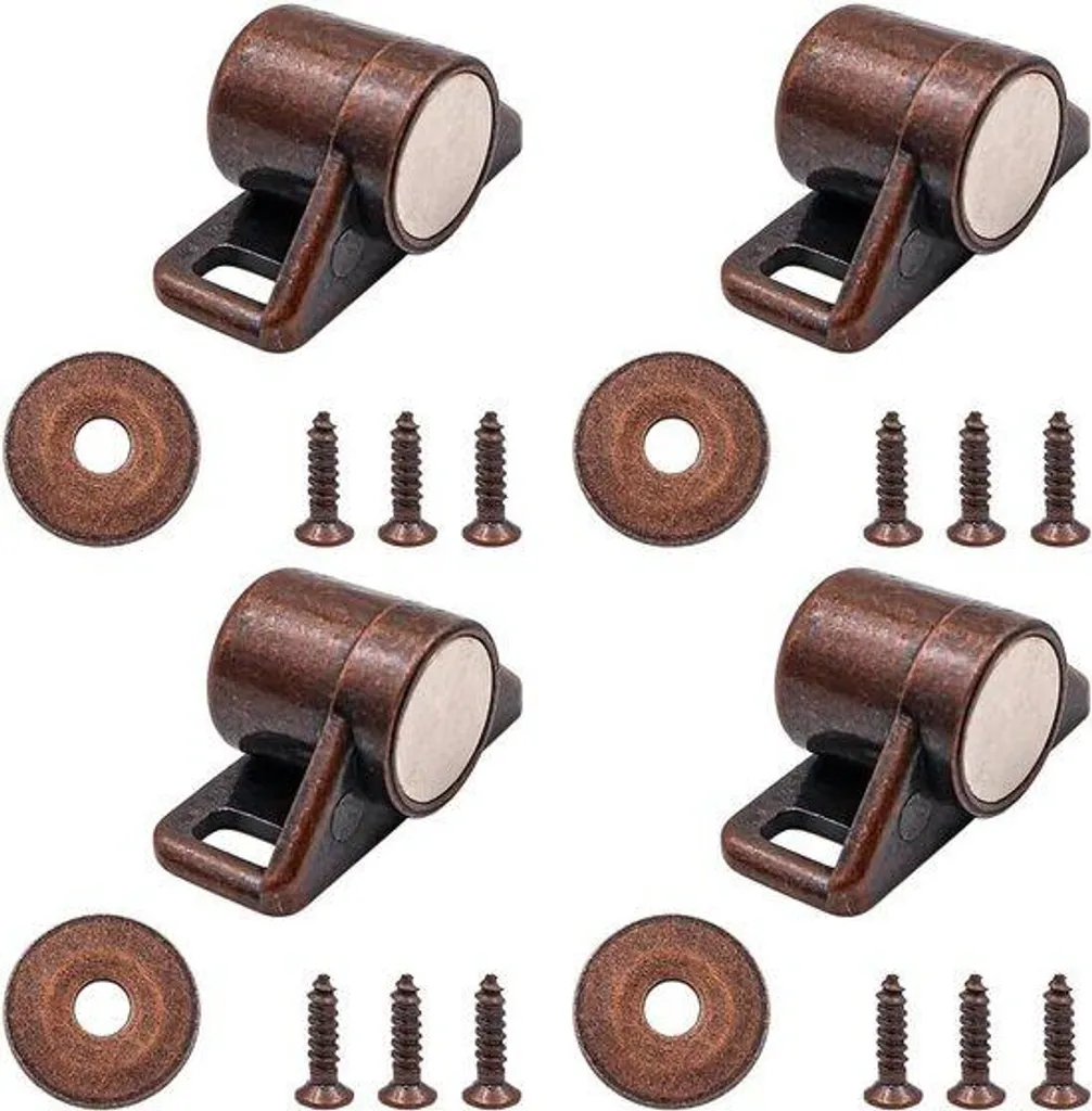Fermeture magnétique pour armoire de cuisine - Lot de 1 bouton vert