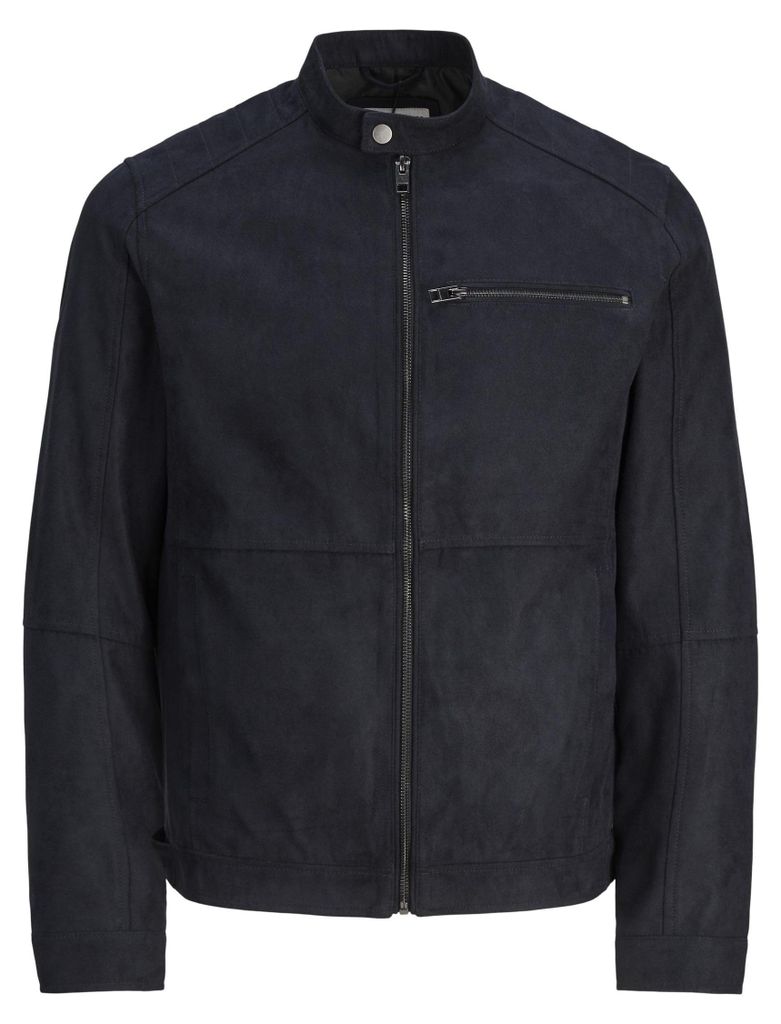 Jack & Jones Dylan Biker Lederjacke Schwarz XL Mann Schwarz Produktbild 