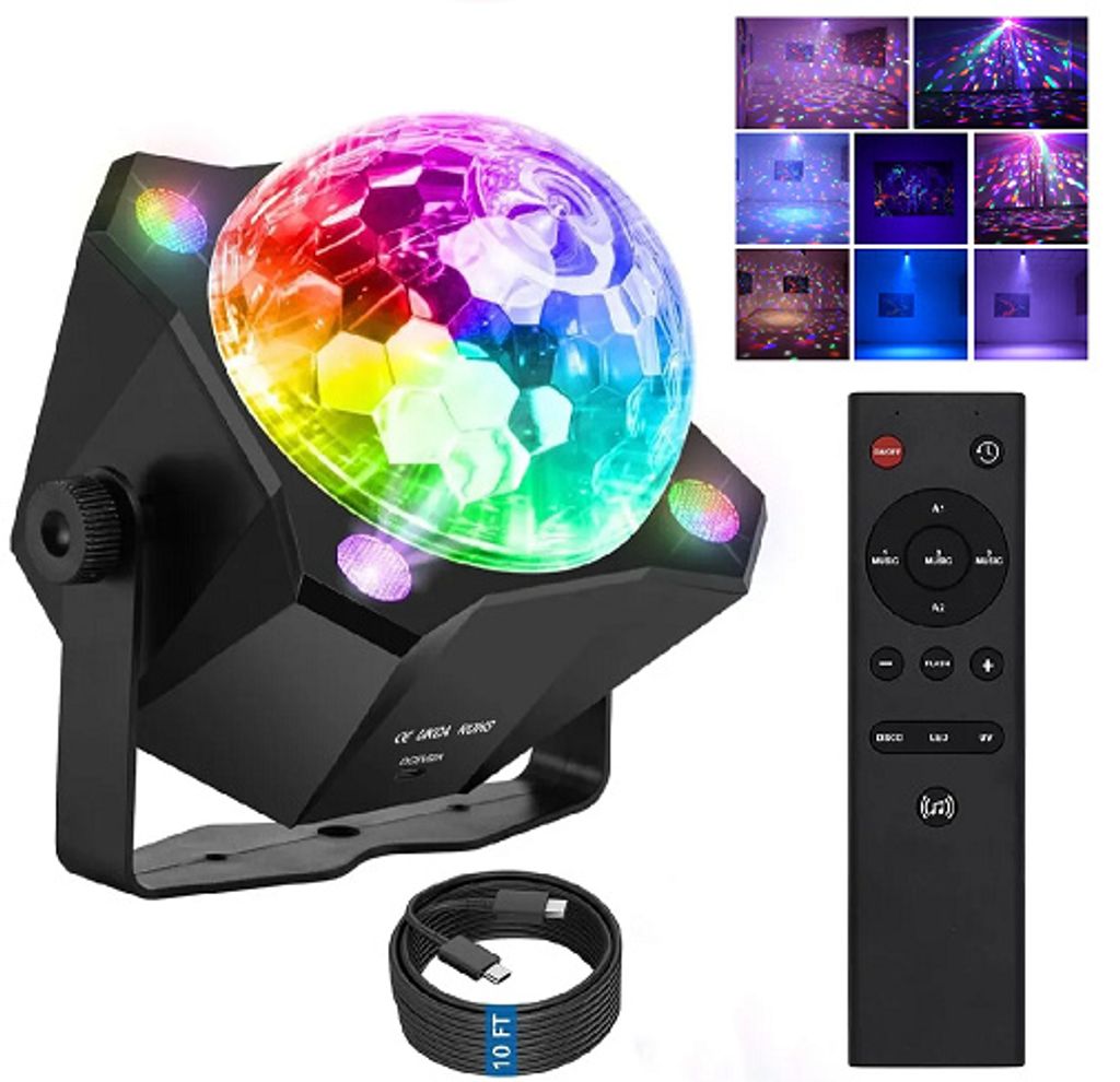 Disco Lights, Party Lights, LED Colour Strobe Lights, Party Bar Home Stage Lights