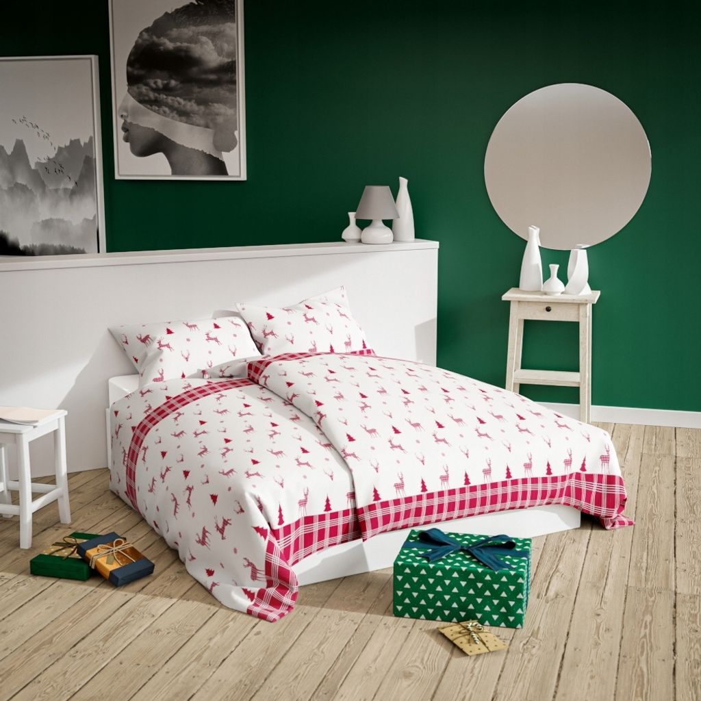 Komplettes Baumwolle Sleeve 160X200 + 2-Piece Pad 70X80 Cm