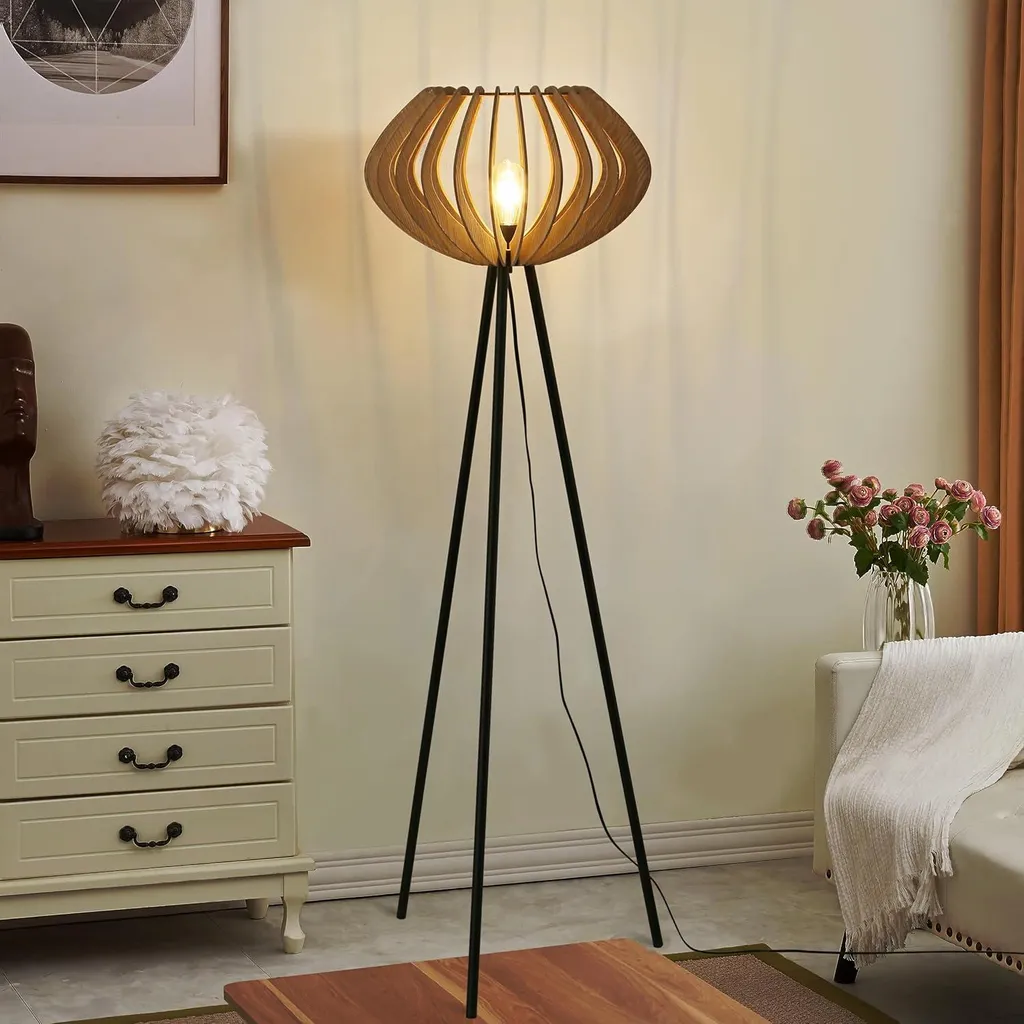Lampada METTE Legno Bohémien Moderno | Crea l'Atmosfera dei Sogni