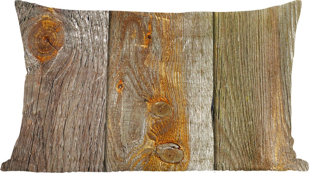 MuchoWow Zierkissen Sofakissen Wohnzimmer Dekokissen 50x30 cm Regale - Holz - Design - Vintage - Wohnzimmerdekoration - Polster mit Photo