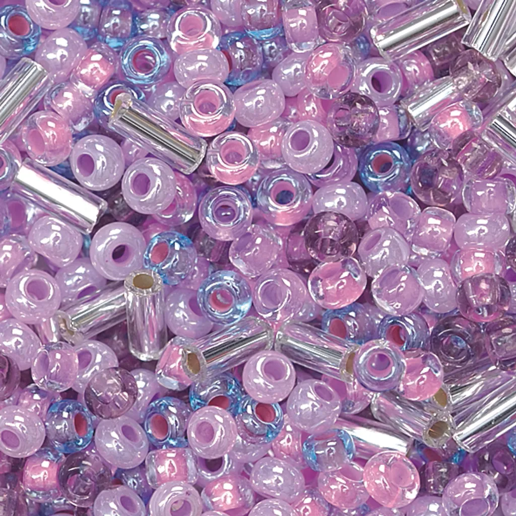 Rocailles de Bohême 2,5 mm rose violet : perles calibrées sans défaut