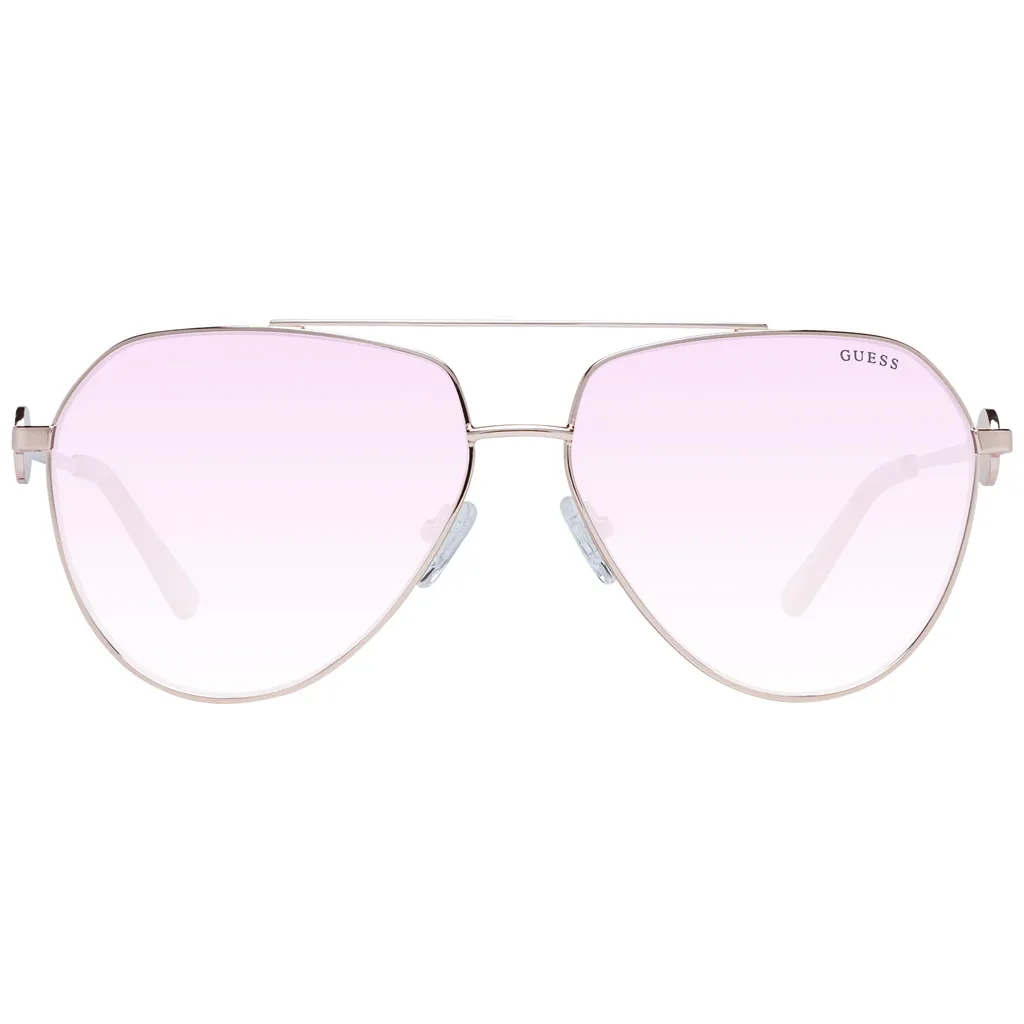 Guess GF6140-28T Lunettes de Soleil Femme avec Verres Dégradés Rosés