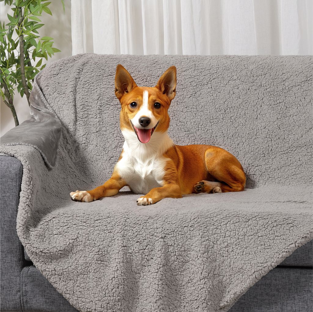 JEMIDI Kuscheldecke Flauschig - 140x180cm weiche und warme Decke Winter - Dicke Sofadecke in Grau - Ideale Winterdecke - Flauschige Decke - Sherpa