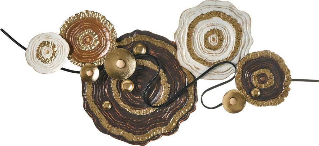 BELIANI Wanddekoration Bunt Eisen Geometrisch Einteilig Handgemacht Modern Wandobjekt Wanddeko für Schlafzimmer Wohnzimmer Flur Küche Esszimmer