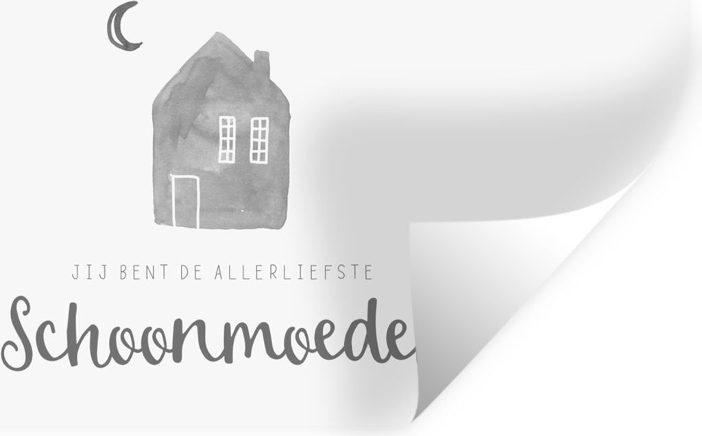 MuchoWow Wandtattoo Wandsticker Wandaufkleber Mutter - Schwiegermutter - Geschenk zum Muttertag - Sprichwörter - schwarz-weiß 160x80 cm Selbstk...