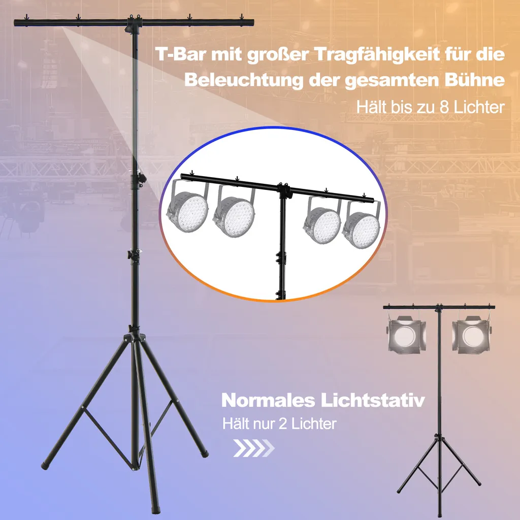 Structure Éclairage Stable 100kg : Ne Risquez Plus la Chute de vos Phares - 5