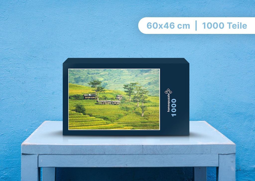 hansepuzzle 103878 - Land-Wirtschaft Puzzle, 1000 Teile, Natur, 60,0 x 46,0cm mit hochwertiger Aufbewahrung, Kartonbox & Beutel