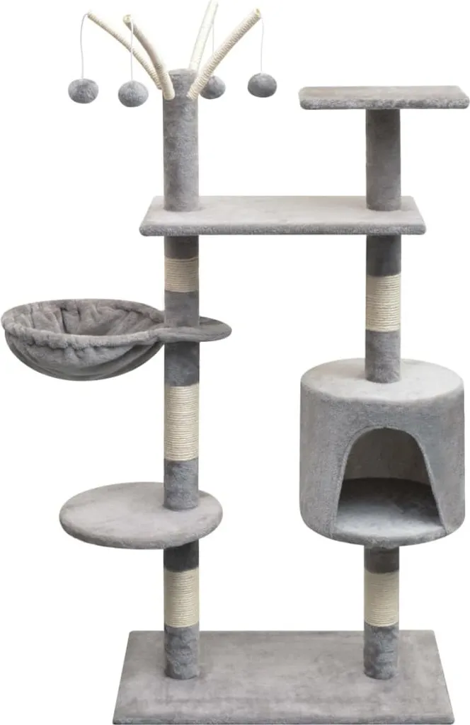 Tiragraffi per gatti 125 cm grigio