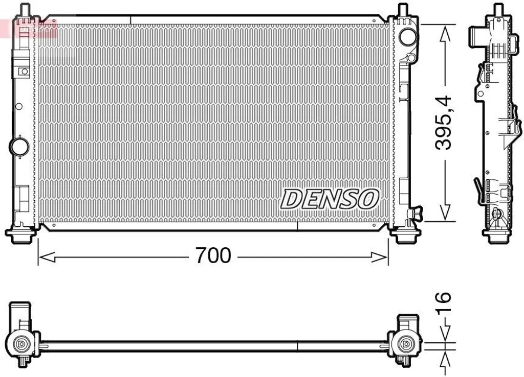Radiateur de refroidissement moteur adaptable 5191249AA - Haute Qualité