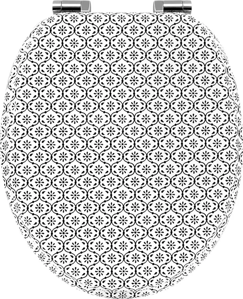 Copri WC Grigio Chiaro per Famiglie - Sedile Ovale Silenzioso 46cm