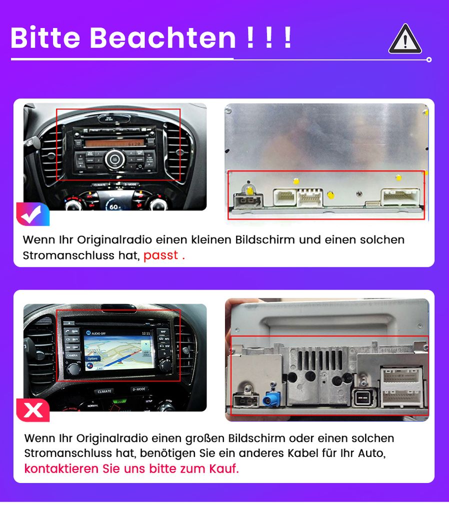 Carplay android13 1+32G autoradio für Nissan Juke 2010-2014 Produktbild 