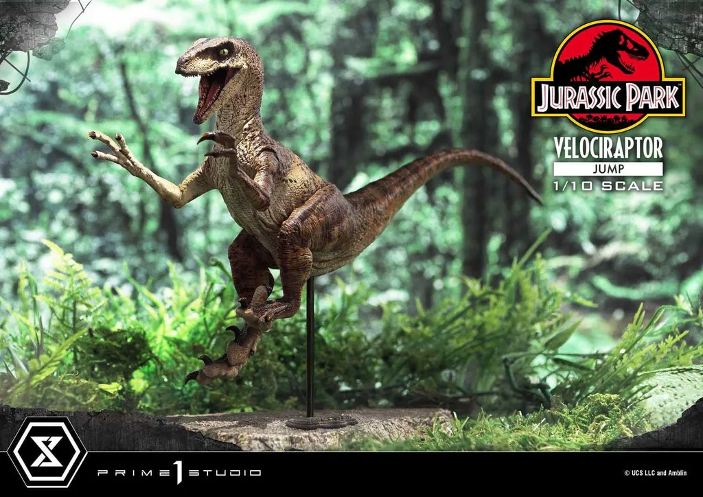 Statue Velociraptor deco geek pour vitrine Jurassic Park 1/10 21cm - 6
