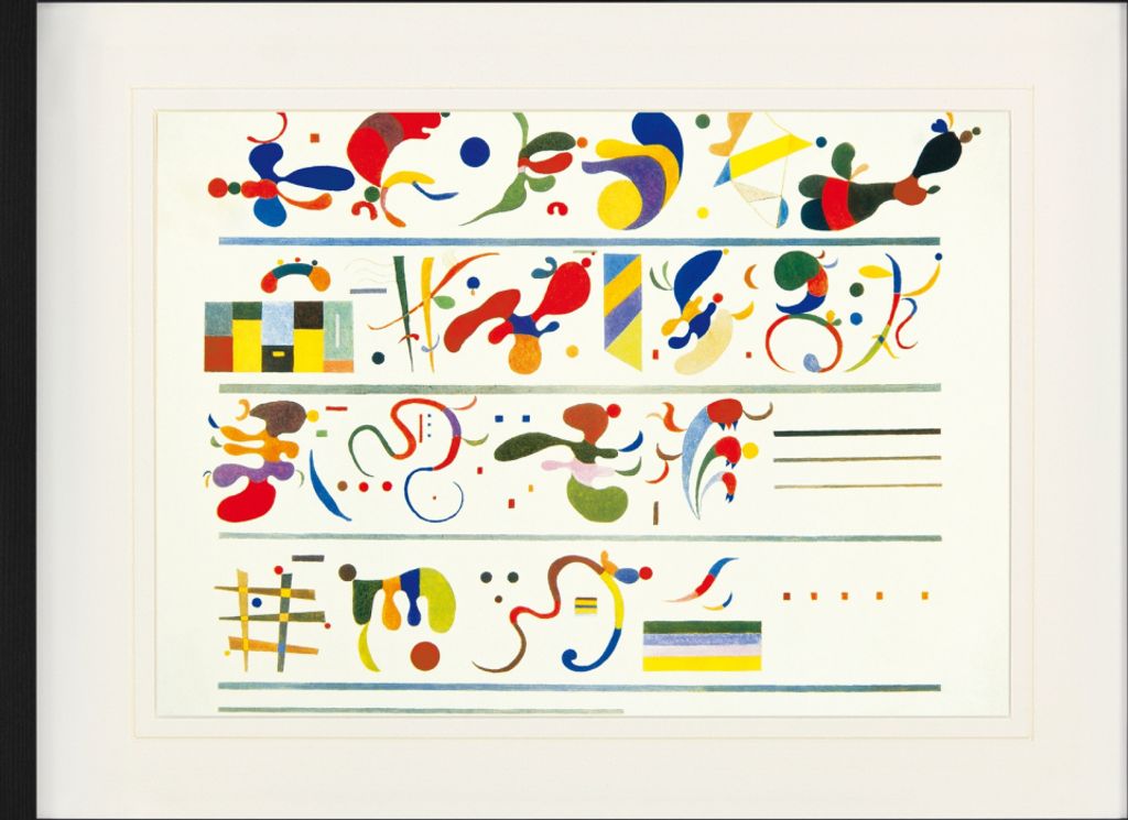 Wassily Kandinsky Gerahmtes Bild Mit Edlem Passepartout | Wand-Bilder | Im Bilderrahmen - Reihenfolge, 1935 (60 x 80 cm)
